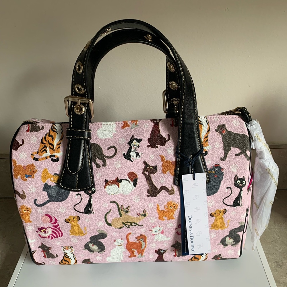 Disney Dooney and Bourke Cats barrel tote